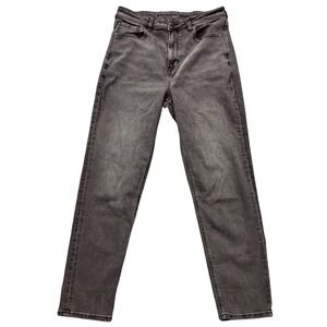 American Eagle Women's Charcoal Gray Straight Leg Jeans Size 27
